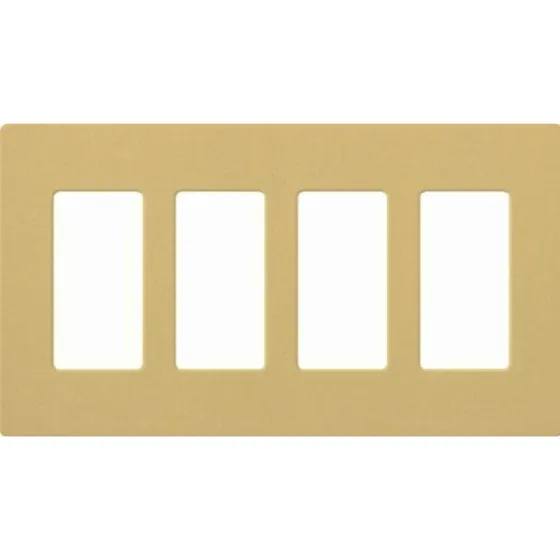 Lutron Claro Placa De Pared De 4 Pines, 1 Paquete, Goldstone