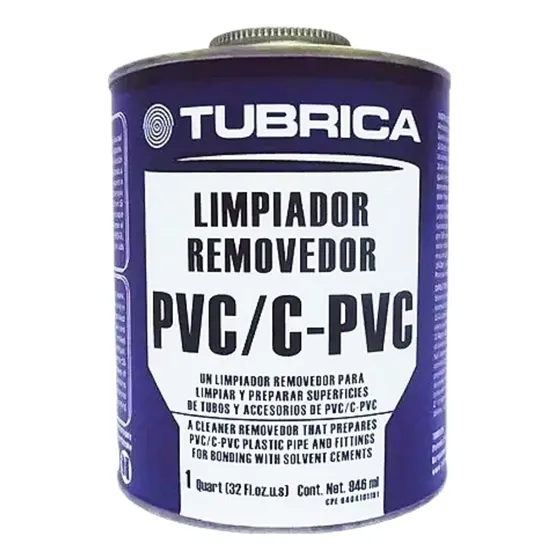 Primer Limpiador Superficies Tuberias Pvc Tubrica 1/16 Galon