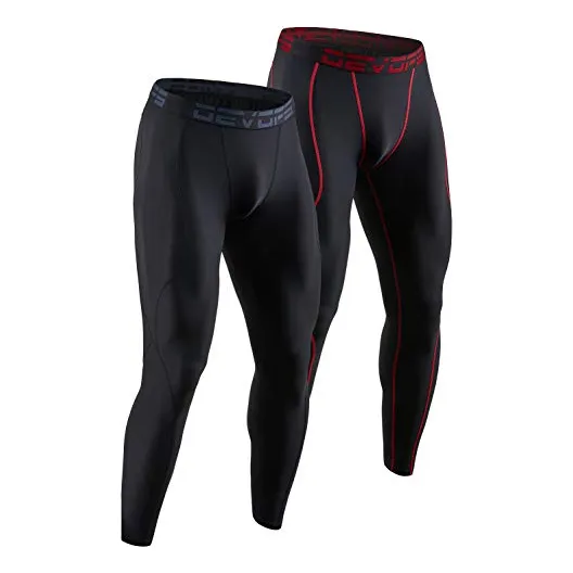 Devopa 2 Pantalones De Compresión Masculinos De N9pfn