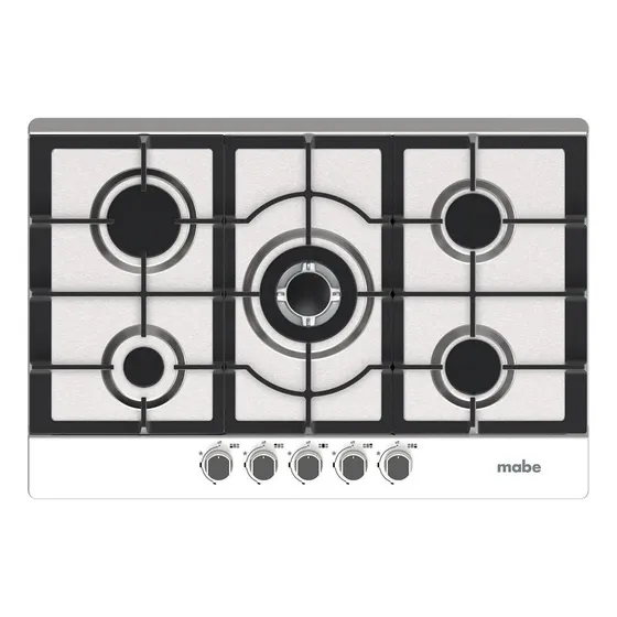 Estufa Con Alimentación A Gas - Mabe Pm7615i Color Acero Inoxidable - 5 Hornallas