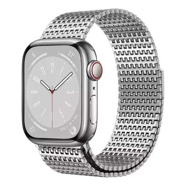 Correa Milanese Loop Malla Para Apple Watch Plat 44/45/46/49
