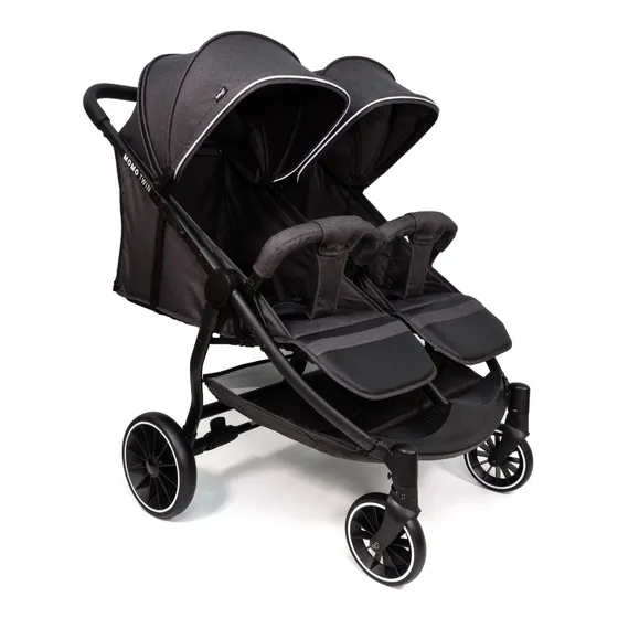 Coche Bebe Mellizos Belluno Baby Momo Twin Multiposicion Tul Color Negro Color del chasis Negro