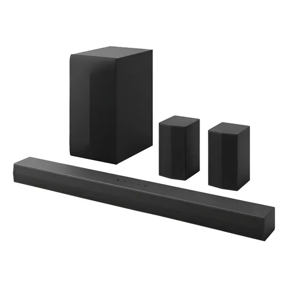 Barra De Sonido LG 5.1 Canales Bluetooth Inalambrico 440w Color Negro | Cuotas sin interés