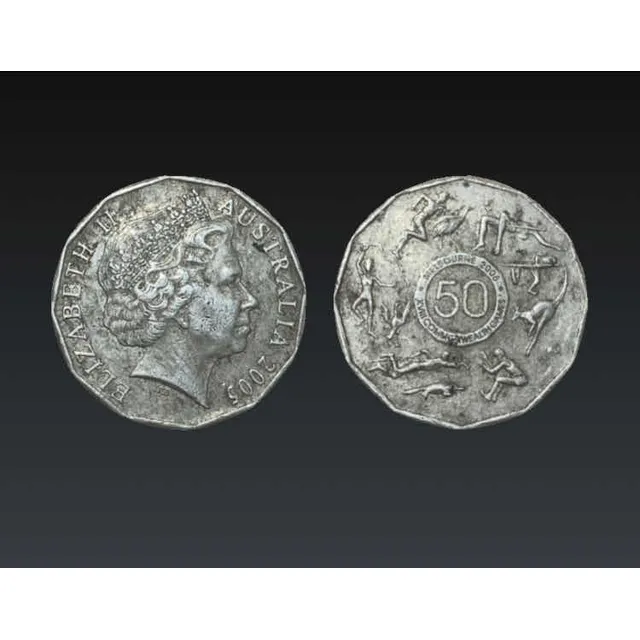 Moneda 50 Centavos Xviii Juegos De La Mancomunidad Australia