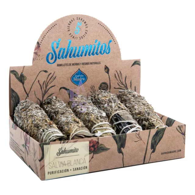 Sahumitos Salvia Blanca X5 Sagrada Madre - Estrella Sagrada