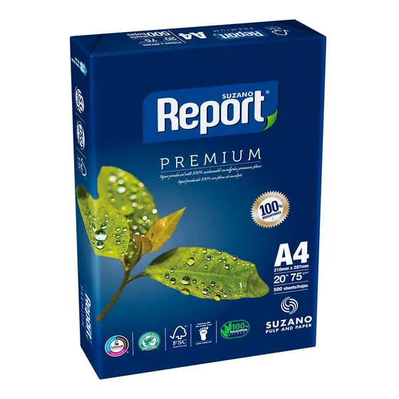 Papel A4 Report 75 G 500h