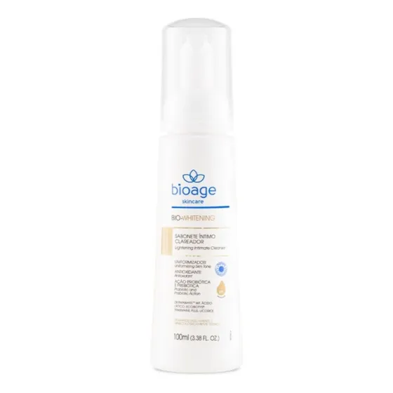 Sabonete Intimo Clareador Uniformizador Bio Whitening Bioage