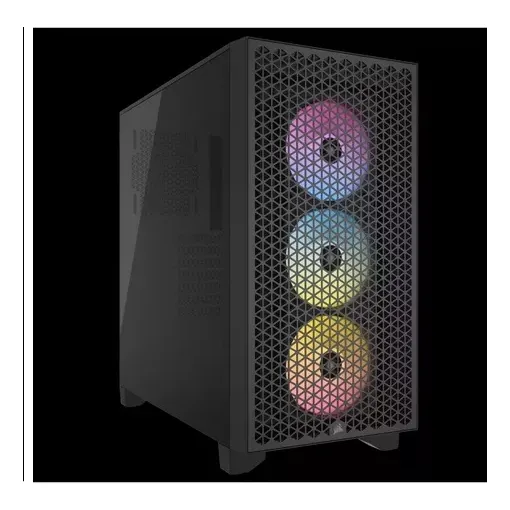 Case Gamer Corsair 2x Fan 12cmm Lateral Vidrio Frente Malla