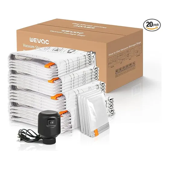 20 Bolsas Almacenamiento Wevac Bomba Electrica