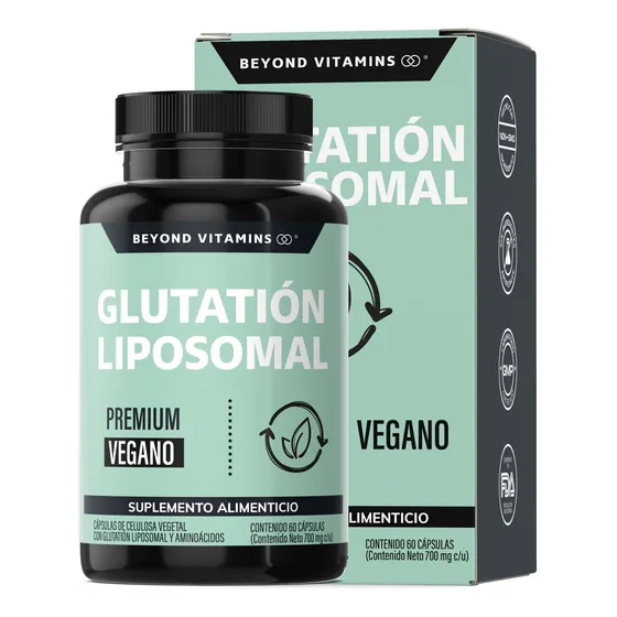 L- Glutation Liposomal - Suplemento Alimenticio -60 Cápsulas Sin Sabor