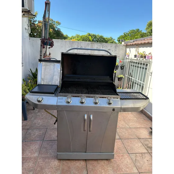 Barbacoa O Parrilleroa Gas 4 Hornallas + Chivitera Y Plancha