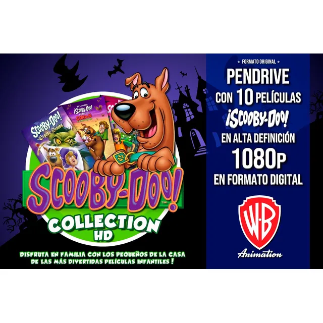 15 Películas Scooby-doo Collection + Serie 1080p + Pendrive