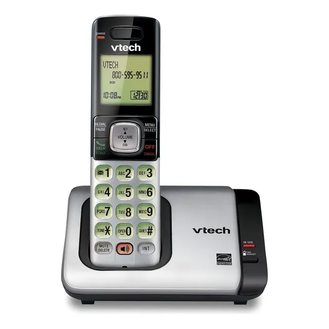 Teléfono VTech CS6719 inalámbrico - color gris/negro