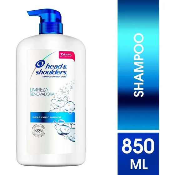 Shampoo Head & Shoulders Limpieza Renovadora Control Caspa 850ml