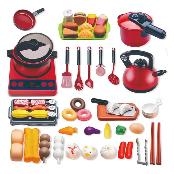 Juguetes De Cocina 61pcs Ctoy Comida De Juguete Para Niñas