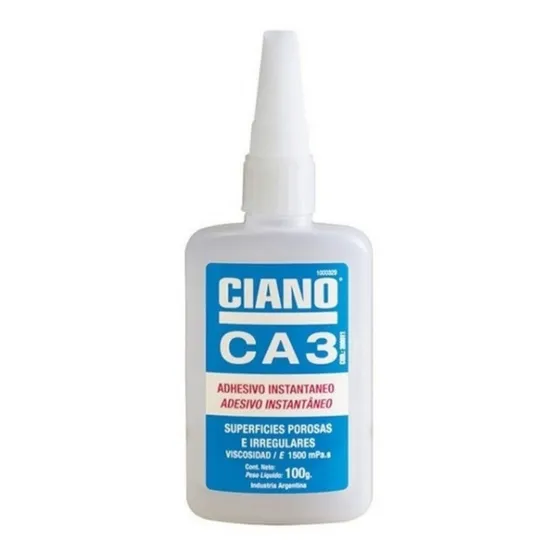 Ciano Ca3 (100g) Pegamento Adhesivo Cianocrilato- Roll Steel