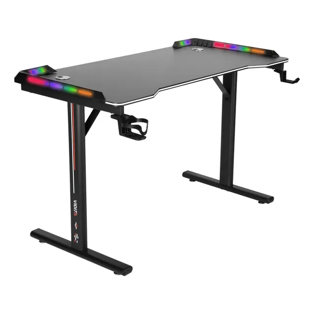 Escritorio Gamer Profesional T-rgb 120cms Con Luces