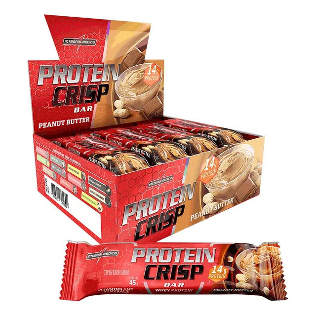 Super Promoção Protein Crisp Bar Caixa C/ 12 Integralmedica