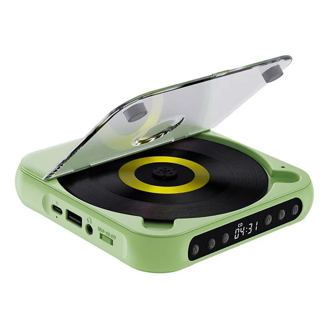 Leitor De Cd Bluetooth Portátil  Suporta Cd/mp3/cd-rwma