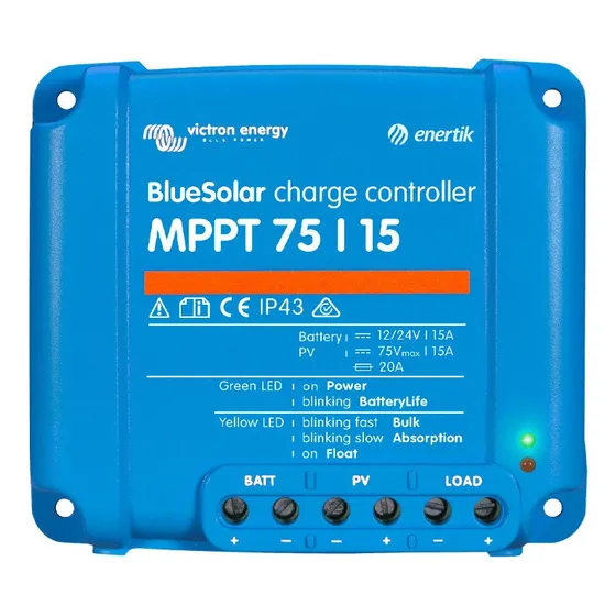 Controlador De Carga Solar Victron Bluesolar Mppt 12/24v 15a
