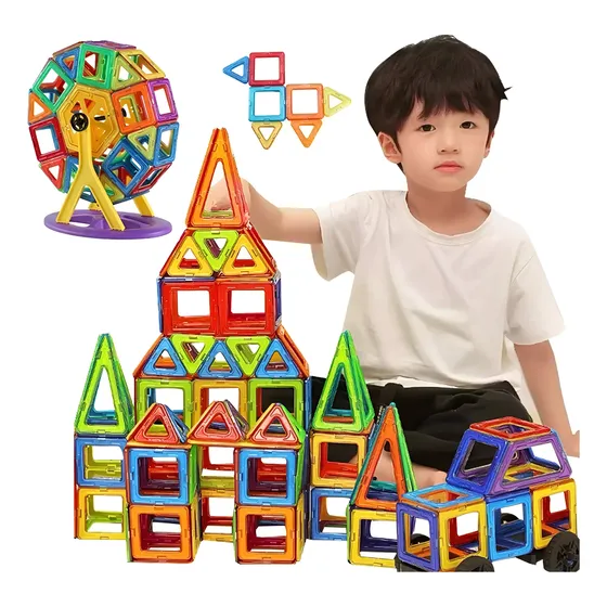 Juego De Construcción De Bloques 118 Piezas Imantadas