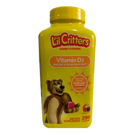 Vitamina En Gomita Para Niños. Soporte Inmunológico Y Óseo 