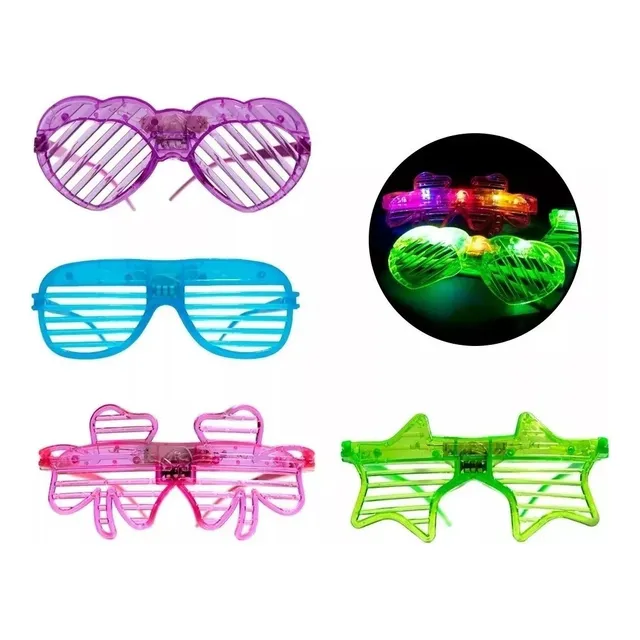 48 Lentes Con Luz Fiestas Eventos Luminosos Led Batucada
