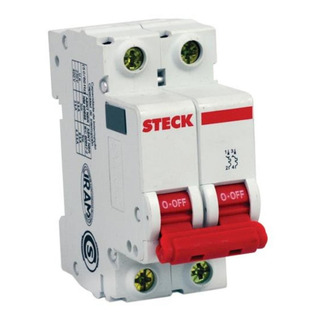 Disjuntor Bipolar 16a Curva B Din Steck Disjuntor Bipolar 16a Curva B Din Steck