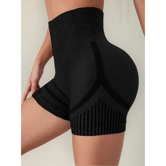 Pantalones Cortos De Entrenamiento De Cintura Alta Para Muje