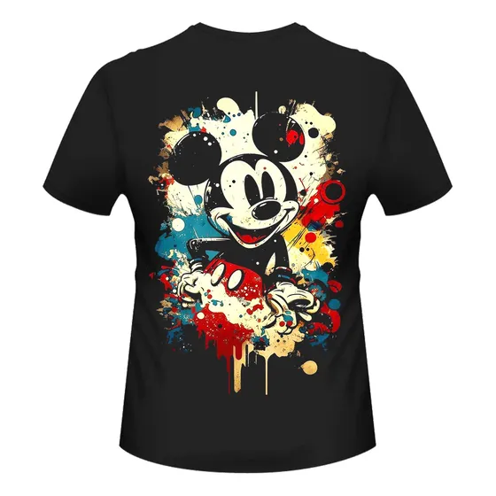 Remera Estampada Varios Diseños Mickey Mouse Multicolor