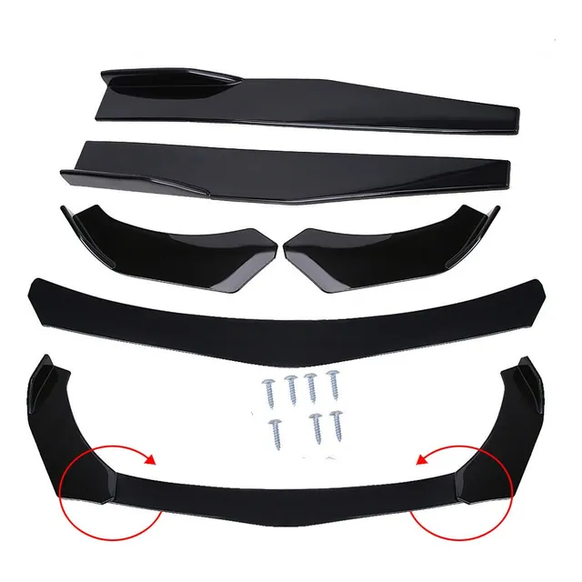 Front Lip Body Kit Spoiler Universal Kit Completo 5 Pieza