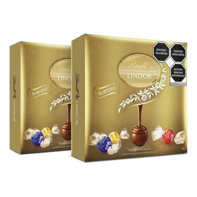Pack De 2 Cajas Chocolates Lindt Surtidos 168g