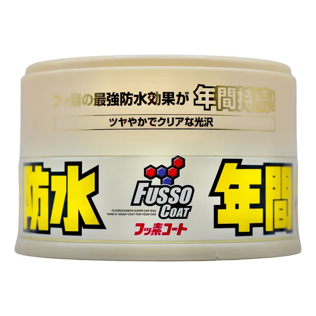 Soft99 Fusso Coat Cera Selante Pasta Cores Claras Light 200g