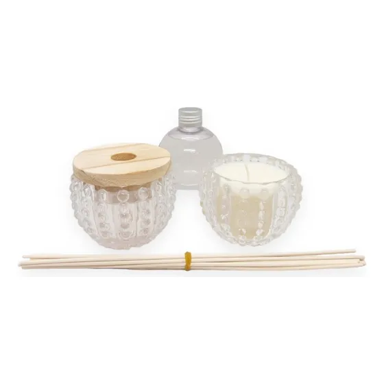 Kit Set Vela Aromatica Difusor Varillas Regalo Empresarial 