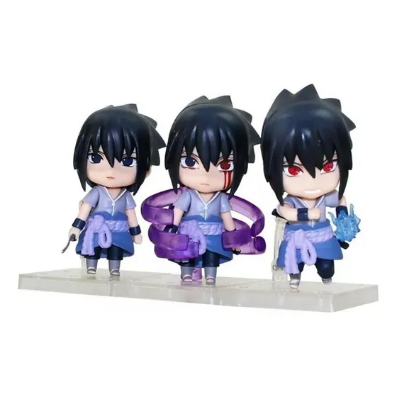 Sasuke Uchiha Figura Muñeco Anime Naruto Boruto Set