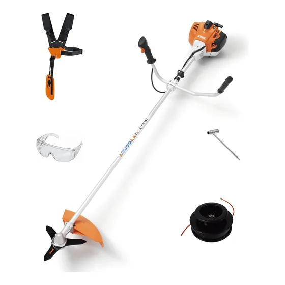 Kit Roçadeira Stihl Fs 161 Lâmina 3 Pontas E Carretel Nylon