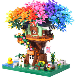 Arquitectura Rainbow Tree Building Block Treehouse Garden Mi Arquitectura Rainbow Tree Building Block Treehouse Garden Mi