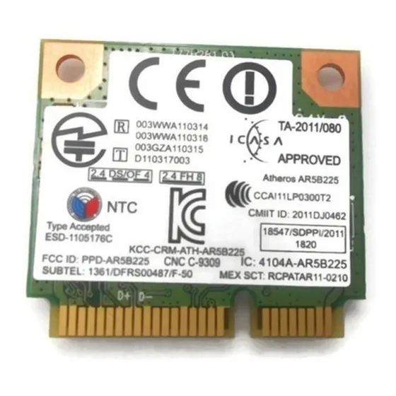 Pci Wireless +bt Ar5b225 Dell Inspiron 5420 P33g Vostro 3560
