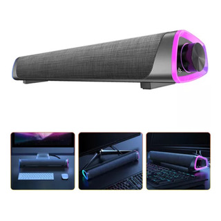 Bocina Bluetooth 5.0 Para Pc Laptop Gamer Led Color Negro Bocina Bluetooth 5.0 Para Pc Laptop Gamer Led Color Negro