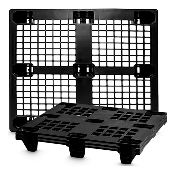 Kit 3 Pallet Estrado Deck Plástico Vazado 1,00 X 1,20m Eco