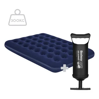 ColchĂŁo Camping Casal InflĂĄvel 300kg + Bomba De Ar Bestway Cor Azul ColchĂŁo Camping Casal InflĂĄvel 300kg + Bomba De Ar Bestway Cor Azul