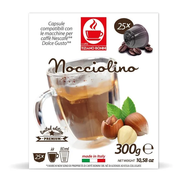 Cápsulas Bonini Compatibles Dolce Gusto - Nocciolino