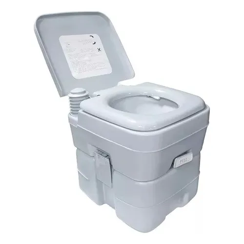 Baño Químico Portátil 20lt. Inodoro W.c. Color Gris
