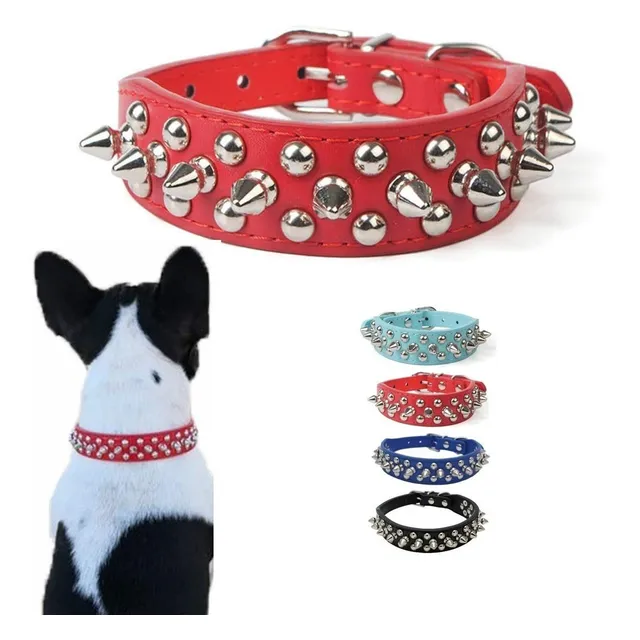 Collar Para Perro Con Picos De Metal, Razas Pequeñas. Mod.3