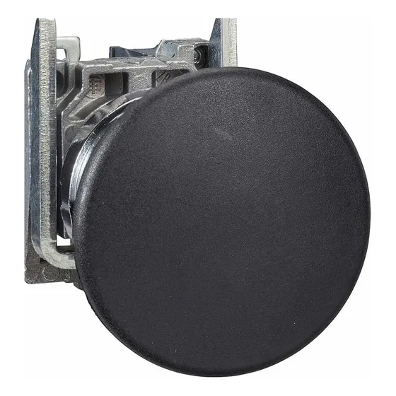 Botón metálico de impulso negro Soco D40 1na | Schneider xB4bc21
