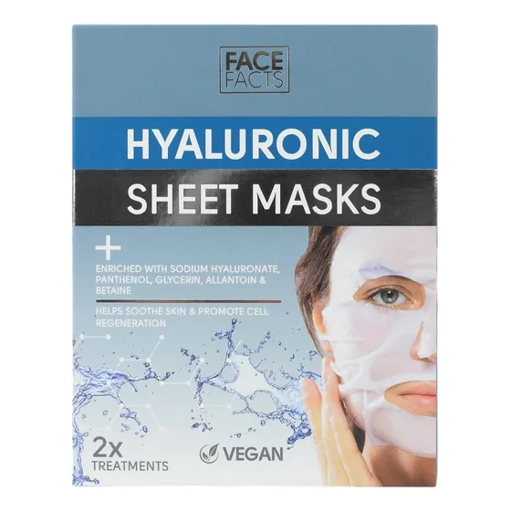 Mascarilla Facial Face Facts Hyaluronic 2 Unidades