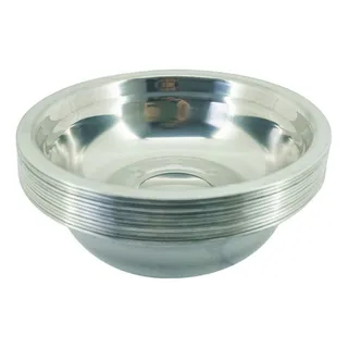 Kit 5 Tigela Redonda Cumbuca Em Aço Inox Bowl 17cm Kit 5 Tigela Redonda Cumbuca Em Aço Inox Bowl 17cm