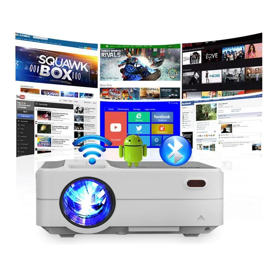 Proyector Portatil Cine Casa Full Hd Inalambrico Para iPhone