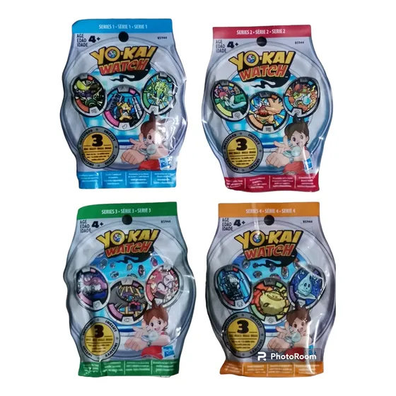 Yo-kai Watch Pack De 4 Sobres Serie 1 A 4