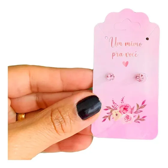 50 Tags Com Brinco Brinde Cliente Para Mulher